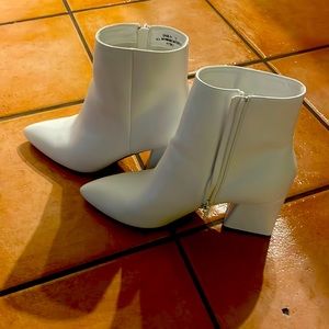 White Ankle Booties